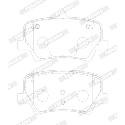 Imagem de FERODO FDB5157 Jogo de pastilhas para travão disco com acessórios VOLVO: XC40