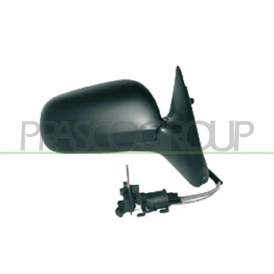 Imagem de Espelho retrovisor Prasco SK0207113 à direita preto pintável manual ajustável pelo interior, ajuste: por cabo de aço, convexo