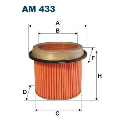 Imagem de FILTRON AM 433 Filtro de ar 172 203, 149 Cartucho filtrante HYUNDAI: GALLOPER 2, H 1 / Starex MPV, Van, MITSUBISHI: PAJERO 1, COLT 5