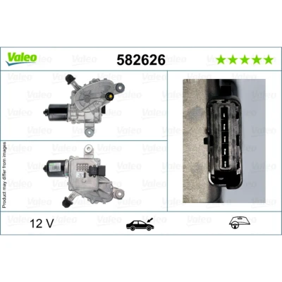Imagem de VALEO 582626 Motor de Limpa Vidros 12 Eixo dianteiro, lado esquerdo para veículo com volante à esquerda CITROËN: C4 I Grand Picasso