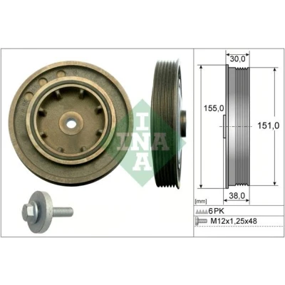 Imagem de INA 544 0101 20 Kit da polia correia cambota