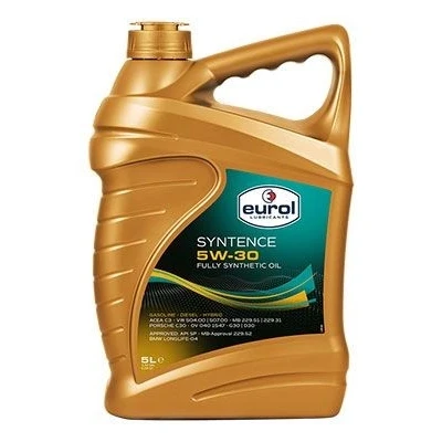 Imagem de Eurol Syntence 5W 30 5L Óleo do motor E100062 VOLKSWAGEN: Golf 4, 5, 7, BMW: 3 Sedan, Touring, MERCEDES BENZ: Classe C Sedan