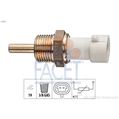 Imagem de FACET 7.3335 Sensor, temperatura do líquido de refrigeração Made in Italy OE Equivalent CHEVROLET: Cruze Sedan