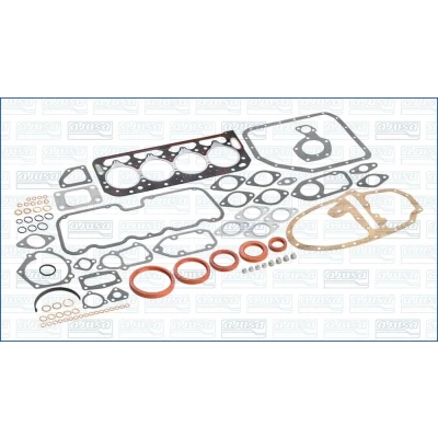 Imagem de AJUSA 50104600 Jogo completo de juntas, motor Com junta da cabeça do motor, retentores haste válvulas FIBERMAX