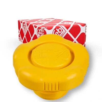 Imagem de FEBI BILSTEIN 40463 Tampa, tubo de enchimento óleo amarelo com junta OPEL: Corsa D Hatchback