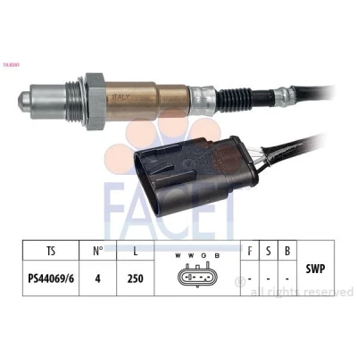 Imagem de FACET 10.8381 Sonda lambda com aquecimento, plana, Rosca pré lubrificada 4 ALFA ROMEO: MiTo