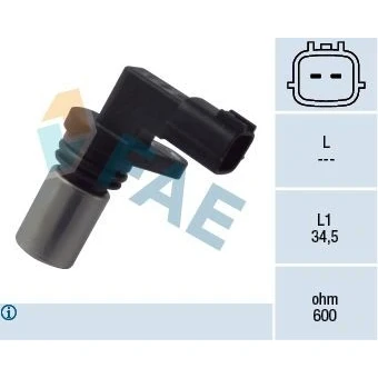 Imagem de Sensor de velocidade, gestão do motor FAE 79091
