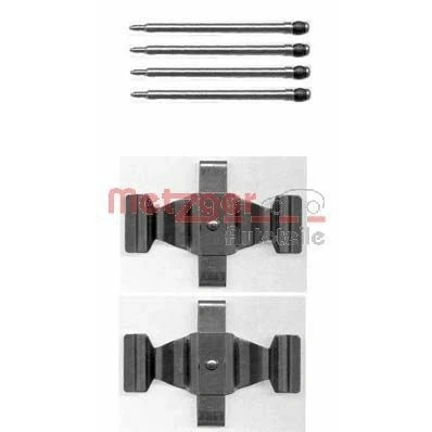 Imagem de METZGER 109 1643 Kit de acessórios, pastilhas travão MERCEDES BENZ: Classe S Sedan, C T modell, Sedan