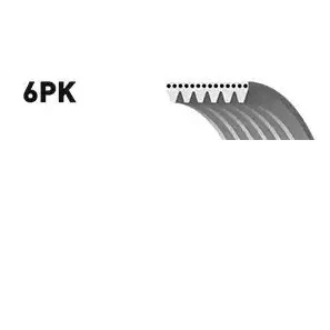 Imagem de GATES 6PK2220XS Correia trapezoidal estriada 2220 6 Aramida, EPDM (borracha de etileno propileno dieno) FleetRunner Micro V CHEVROLET: Captiva