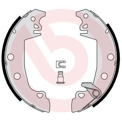 Imagem de BREMBO S 61 537 Maxilas de Travão 229 42 com acessórios