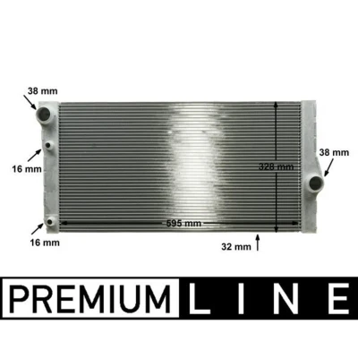 Imagem de MAHLE ORIGINAL CR 1147 000P Radiador, arrefecimento do motor 600 326 32 sem bujão de fecho Aletas refrigeração soldadas BMW: 5 Sedan, Touring