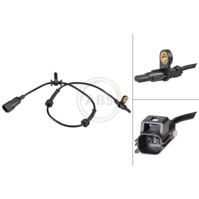 Imagem de A.B.S. 32201 Sensor de ABS activo 580mm 680mm 30mm preto JAGUAR: