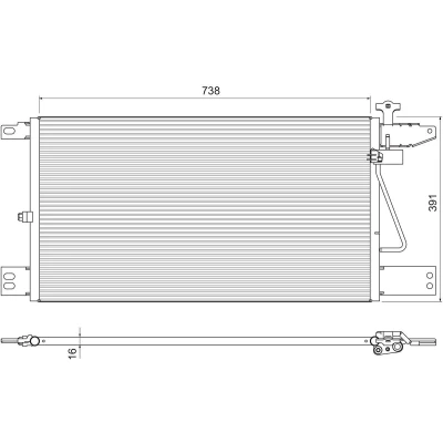 Imagem de VALEO 815065 Condensador sem secador Alumínio 393 R 134a