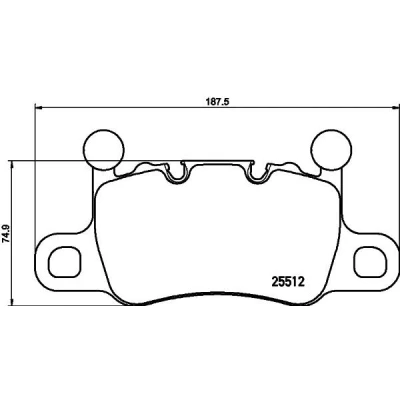 Imagem de HELLA 8DB 355 021 401 Jogo de pastilhas para travão disco preparado indicador aviso desgaste com pesos equilíbrio PORSCHE: 911 Cabrio