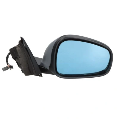 Imagem de Espelho retrovisor Alkar 6144476 à direita com subcapa elétrico aquecível, sensor de temeperatura, dobrável electricamente, tom azul, convexo para