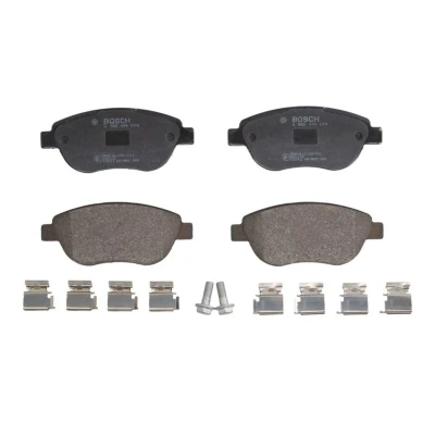 Imagem de BOSCH 0 986 494 074 Jogo de pastilhas para travão disco Baixo teor metálico com instruções montagem, chapa anti ruído, parafusos
