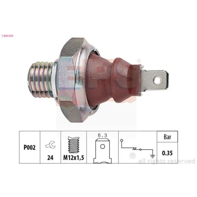 Imagem de EPS 1.800.026 Sensor Pressão do Óleo M12x1,5 Made in Italy OE Equivalent BMW: 3 Sedan, 5 SMART: Cabrio